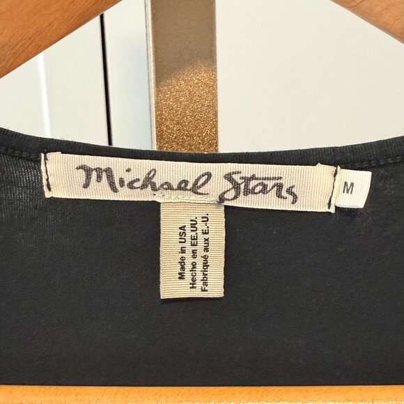 💚 Michael Stars Dark Green Ruched Midi Dress – Size M 💚 - Picture 4 of 8